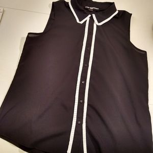 Karl Lagerfeld sleeveless blouse.
